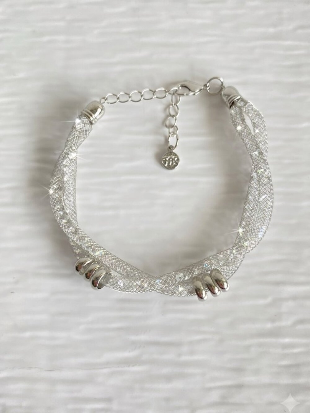 NWOT Fifth Avenue Collection Swarovski Crystal Mesh Stardust Bracelet